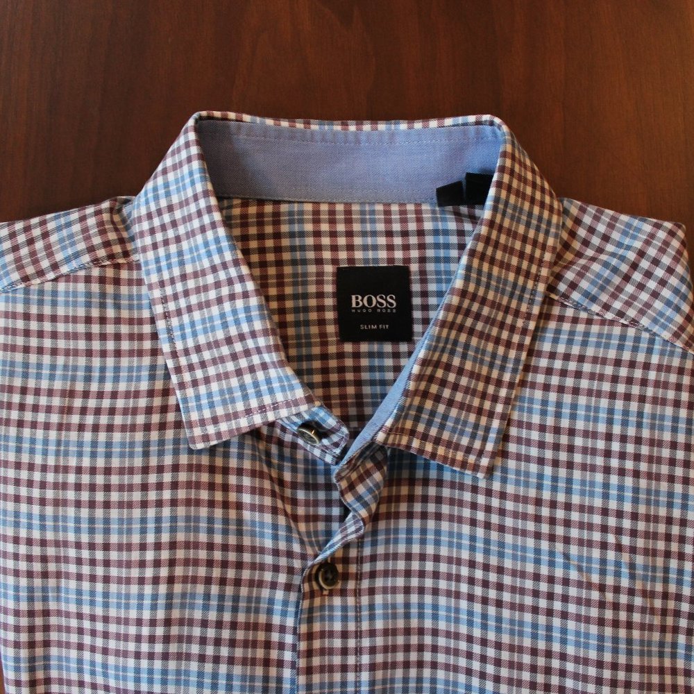 Hugo Boss Slim Fit Button Down Shirt -Men's